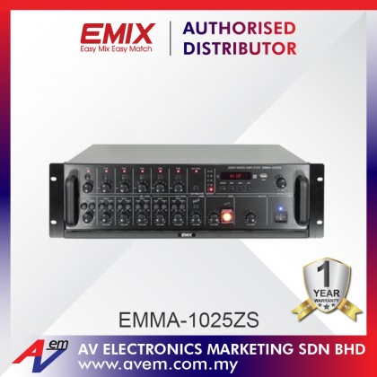 EMIX EMMA-1025ZS 250W 6 Zones Bluetooth Mixer Amplifier